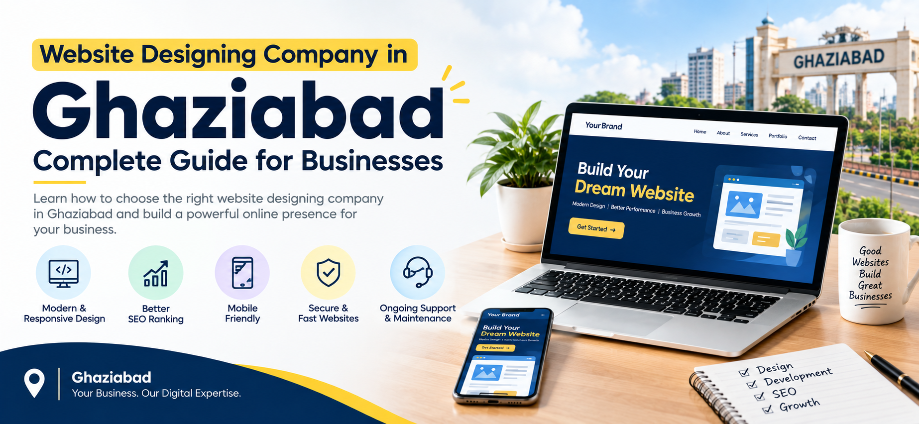 Website designing company in Ghaziabad guide for businesses by Gonardweb